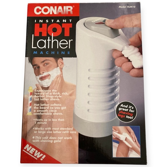 (1) Conair Instant Hot Lather Shaving Cream Machine Dispenser Model HLM10 Box - Picture 1 of 5